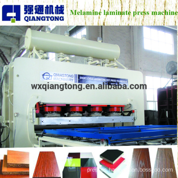 Melamine faced MDF board embossing hot press machine